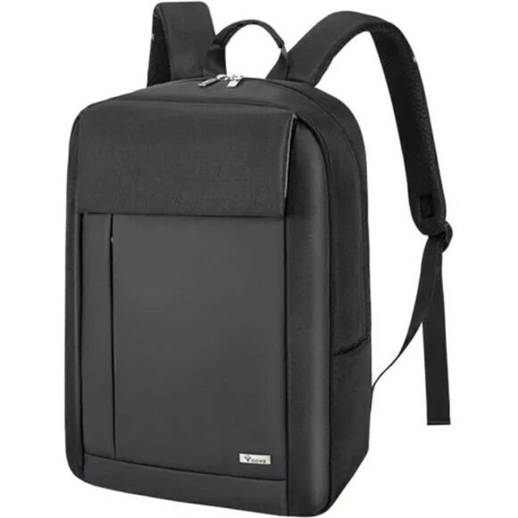 New Slim Lightweight Waterproof Backpack Black - Picture 2 of 9